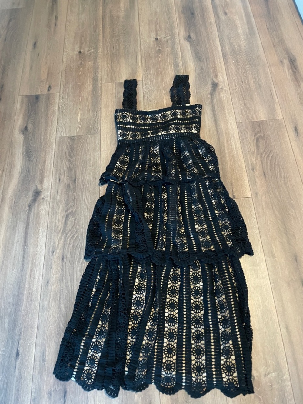 Saylor Krystyna Lace Midi Dress- size XS - Picture 8 of 8
